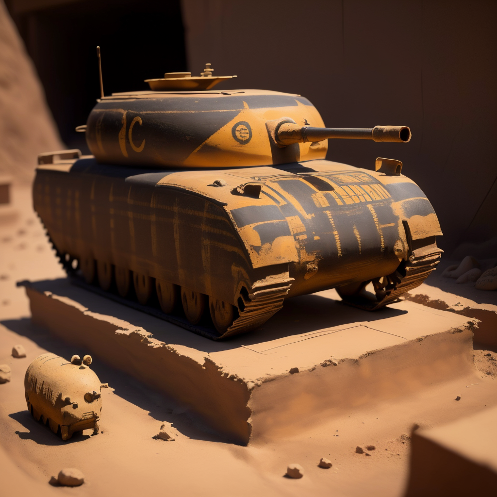 00900-1196254604-a (paintedpotterycd, dirty_1.2, broken_1.3) statue of a tank, military vehicle, (very simple construction_1.3, simple statue_1.3.png